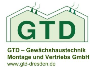 Sponsorenlogo GTD Gewächshaustechnik GmbH