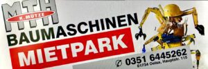 Sponsorenlogo Baumaschinen Mietpark MTH